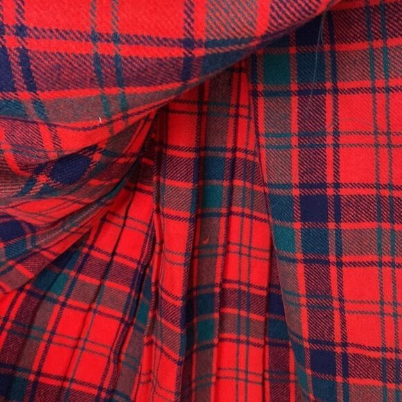 Vintage Jenners Wool Red Plaid Women's Skirt - Picture 7 of 7
